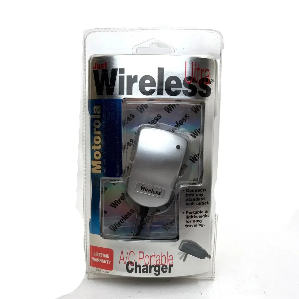 Just Wireless Ultra AC Portable Charger New In Package Old Stock